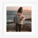 KINLINK 9x9 Picture Frame, White Square Solid Wood Frames for Pictures 7x7 with Mat or 9x9 without Mat, Wall and Tabletop Display Photo Frames White 1 Pack