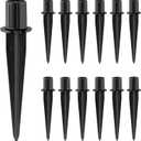 Metal Stakes Solar Lights Replacement Spike - Outdoor Ground Stake for Backyard Garden Lights Landscape Yard Pathway Patio Lamps 12 Pack - Fits 3/4" Poles (0.78" Actual), 5-3/8" Long