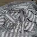 Smuge 17 Pcs Bath Towel Set, Include 6 Bath Towel Sheets, 6 Hand Towels and 6 Washcloths - Highly Absorbent Quick Dry Microfiber,Ultra Soft Bathroom Towel Set with Hanging Loop - Light Gray