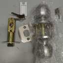 BESTTEN Keyed Entry Door Knob with Lock, Interior and Exterior Door Lock, Standard Ball, Satin Nickel