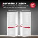 Kwikset 663 Single Sided Deadbolt Lock, Satin Chrome Round Interior Turnpiece Only, Unkeyed Front Entry Door Lock Set (1 Count (Pack of 1))