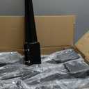 24 inch Fence Post Anchor Ground Spike Heavy Duty Metal Black Powder Coated Fence Stakes Post Base, 4x4 Inch (Inner Size 3.6"x3.6"), Pack of 4