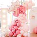 Wokceer 7.2 FT Wedding Arch Backdrop Stand and White Arch Cover, Metal Arch Stand with Arch Stand Cover for Birthday Party Wedding Ceremony Bridal Baby Shower Event Decor