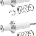 2PCS Gas Range Burner Ignitors Replace for Viking, PB040264 Spark, Replacement Electrode with Spring and Clip - Compatible with Viking Range 9, 12, 15 K