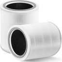 Core 400S Replacement Filter Compatible with LEVOIT Core 400S & Core 400S-P Air Purifier, 3-in-1 Activated Carbon Pre-Filter, Core400S-RF (LRF-C401S-WUS), 2 Pack, White, Some Pieces are Broken