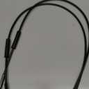 37" Black Vinyl Stainless Steel Braided Extended Throttle and Idle Cable Kit for 2004-2006 Harley Sportsters Models 12" Handlebar