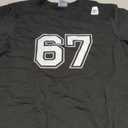 Number 67 Numbered Uniform Sports Jersey Team 67th Birthday T-Shirt Medium