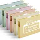 Ansook Plastic Hanging File Folders Legal Size,12 Pack Extra Capacity Expandable Legal File Folder Hanging with Tabs,Heavy Duty 1" Filing Cabinet Folder for Documents,Hanging File Organizer (1 INCH EXPANSION)