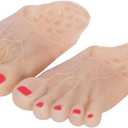 BinaryABC Halloween Jumbo Bare Feet Monster Feet Slippers,Halloween Cosplay Costume Props(Skin Color)