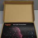 Hooga Red Light Therapy Mask  LED Face Mask, 630nm 660nm Red & 850nm Near Infrared Light Therapy, Tri Chip LEDs, Rechargeable, Adjustable Comfortable Face Mask