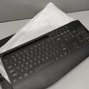Wireless Keyboard and Mouse Combo - 9 Backlit Effects, RGB, Ergo Wrist Rest, Phone Holder, 2.4G Full Size, Rechargeable, Sleep Mode, KM22 MAX Quiet Set for Computer, PC, Laptop, Mac, Windows- SABLUTE