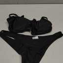 meioro Bikini Set Swimsuits for Women Low Waisted Two Piece Swimwear with Brazilian Push up Top Cheeky Bottom Bathing Suits.M