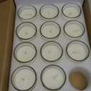 Set of Only11White Votive Candles Clear Glass Filled Unscented Soy Wax Candle for Home Décor Spa Weddings Birthday Holidays Party and DIY