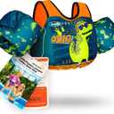AEOCOO Puddle Float Jumper 20-30-50-60-70 Pounds, Toddler Swim Vest for 1-3-5-6-9 Years Old, Pool Floats with Swimming Arm Floaties Swim Jacket & Water Wings for Kids Swimmies, Boys, Girls, Nios