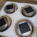 ROSHWEY 4 Pack Solar Lanterns Outdoor Waterproof, Gifts for Women 30 LED Garden Decor Hanging Solar Lights Decorative Backyard Decorative Lighting for Patio Trees Pathway Yard