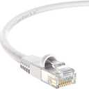 InstallerParts CAT6 Cable UTP Booted [White] - 12 FT - 1 Pack - Professional Series - 10Gbps, Cat6 Patch Cable, Network, Internet