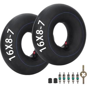 16x8.00-7(16x8-7 16/8-7) Inner Tube with TR13 Straight Valve Stem Replacement for ATV Quad Bike Golf Cart Lawn Mowers Snow Blowers Farm Tractors Wheelbarrows Trailers