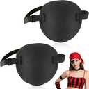 2 Pcs Eye Patch, Eye Patches for Women, Eye Patch Medical, Adjustable Eye Patches, One Black Eye Cover for Lazy Eye