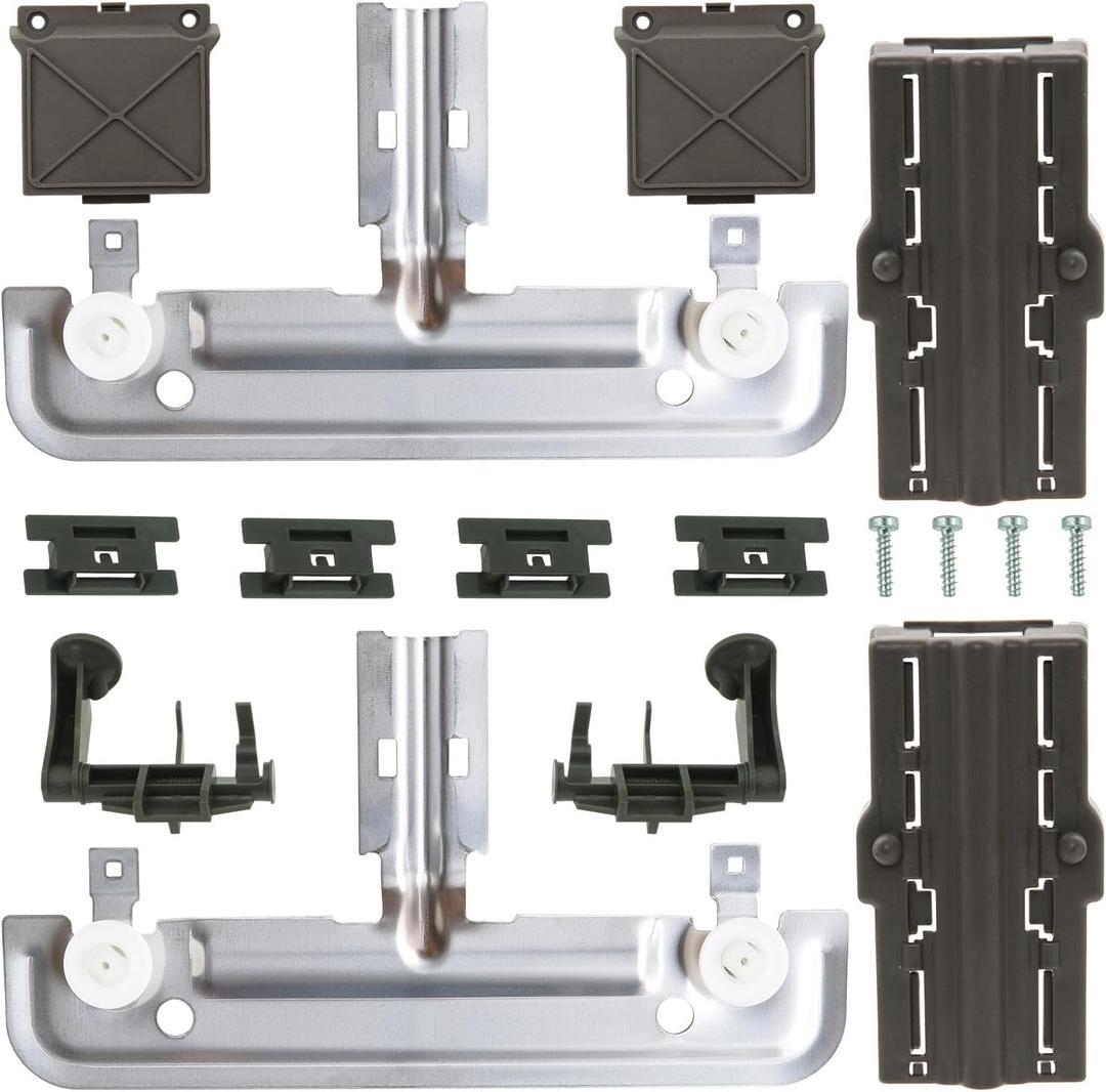 Dishwasher Top Rack Adjuster by SupHomie  Compatible with Whirlpool WDT750SAHZ0 WDT780SAEM1 WDTA50SAHZ0 WDT730PAHZ0 WDT970SAHZ0 WDT970SAHV0 WDT730PAHB0 WDT730PAHV0