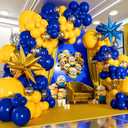 ALL-IN-1 Blue and Yellow Balloon Arch Kit with BONUS 2x Starburst Balloons - Yellow and Blue Balloons for Blue and Yellow Party Decorations, Graduation, Ucla Party, Club America Party Decorations