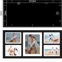 YESKAY Collage Picture Frame for 8x10 and 4 5x7 Pictures Display,5 Opening Family Photo Frames with Tempered Glass Wall Decor(Rustic Black_1 Pack)