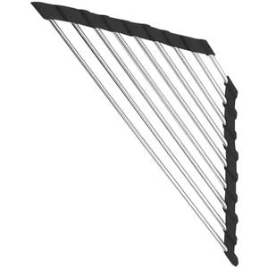 Cabilock Triangular Stainless Steel Sink Drying Rack Foldable Kitchen Sponge Holder for Efficient Draining and Easy Installation for Sink Storage