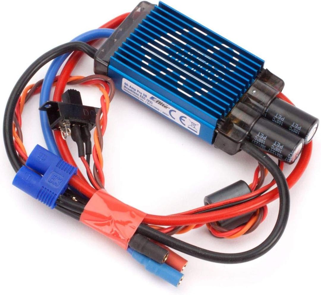 E-flite 60-Amp Pro Switch-Mode BEC Brushless ESC V2 EFLA1060B Speed Controls Aircraft