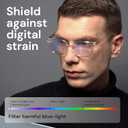 Gaoye Eyewear Frames for Men - Blue Light Blocking Square Glasses, Anti UV Ray Computer Gaming, Blue Blockers for Women