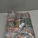 Moynesa Ultra-Thin Washable Vintage Area Rug - 3x5 Boho Non-Slip Entryway Rug Oriental Medallion Living Room Rug Entrance Mat Carpet for Kitchen Laundry Bathroom Bedroom, Brick Red/Dull Teal