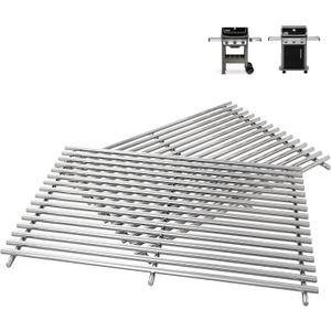 17.5" Grill Grates for Weber Spirit 300, Spirit 700, Genesis Silver/Gold/Platinum B/C, Genesis 1000-3500 (Part #7638) 304 Stainless Steel 2-Pack