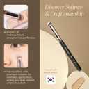 Piccasso Brush 270 Concealer Brush  Perfect for Under-Eye and Spot Coverage, Ideal for Face Makeup, Works with Cream and Liquid Concealers, Perfect Liquid Blush Brush, Genuine Korean Product. (Large Angled)