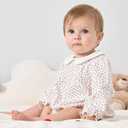 pureborn Baby Girls Boys Bodysuit Super Soft Cotton Romper 3- 6 Months