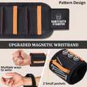 Wristband for Holding Screws Nails, Drill Bits Tool Belts for Men,Durable Nylon Gadgets for Men,Stocking Stuffs Gifts for Dad, Husband,Friends(Txet:MAGN MASTER OF MAGN)