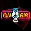 ATOLS On Air Neon Sign for Wall Decor, Battery or USB Powered On Air Led Light Sign, Recording Light Sign for Live Room, Game Room, Broadcasting Room, Music Studio, Bedroom,