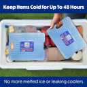 Cooler Shock Ice Packs - Reusable, Premium, Large Pack and Lunch Set for Long Term Use - Cools Faster Than Ice - Cooler Accessories