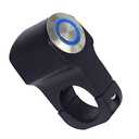 7/8" Motorcycle Handlebar Mount Switches Motorbike Handle Bar Control Stater Horn Switch 12V Start Switch Button Momentary Action, Blue Light