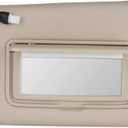 Left Driver Side Sun Visor with Light Compatible with Nissan Murano 2009 2010 2011 2012 2013 2014 Replace# 96401-1AA1B 96400-1AA1B(Beige