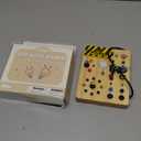 LED Busy Board for Toddlers 1-3,Montessori Sensory Toy with Key Switch and Plug, Light Up Wood Activity Switch Board for Fine Motor Skills, Educational Travel Toy Gift for 1 2 3 Year Old Boys Girls