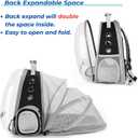 Lollimeow Cat Carrier Backpack, Expandable Bubble Pet Carrier for Cats and Small Dogs, Airline Approved Travel Backpack for Hiking, Walking & Outdoor Adventures - Supports up to 14 lbs