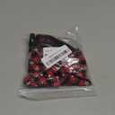 ADOGGYGO Christmas Dog Collar with Bow, Adjustable Cotton Red Bowtie Dog Christmas Collars for Medium Dogs Pets (Medium, Black & Red)