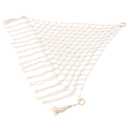 Stuffed Animal Storage Corner Hammock or Net Toy Storage Hammock for Stuff Animals, Plushie Net for Nursery Bedroom Wall, Stuffed Animal Organizer Holder for Plush, Cute Boho Room Decor with hooks (Beige)