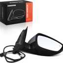 A-Premium Passenger Side Power Door Mirror - Compatible with Volkswagen Passat 2016 2017 2018 2019 2020 - Heated Power Folding Black Outside Rear View Mirror w/Turn Signal and Blind Spot Detection