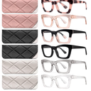 CCVOO Stylish Reading Glasses for Women, Eyeglasses, Blue Light Readers for Women, Computer Eye Glasses, Cheaters