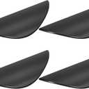 uxcell Cabinet Handles - 4pcs Black Drawer and Door Pulls, 1-1/4 Inch Hole Center for Kitchen or Bath Cabinet Hardware