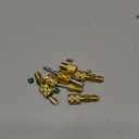 R410A Mini Split Adapters, R410A Charging Vacuum Port Connector with 5/16" Female to 1/4" Male and R134A Refrigerant Tank Adapter for HVAC Refrigerant System (2 Angled + 2 Straight + Adapter)