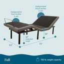 Lucid L300 Adjustable Bed Frame with USB Ports, Memory Position, Full Size