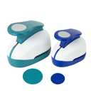 QIQQIKIN 2PCS Circle Cutter (1.5 inch+1 inch), Whole Hole Punch Shapes, Large Circular, Craft Punches for Paper Crafts Round Paper Journaling Handmade Cards, Gift Tags, Invitations, Scrapbook Supplies
