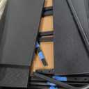 Nilight RV Steps with Handrail, 4 Steps Hot Tub Steps Outdoor RV Stairs Step Portable Mobile Motor Home Stairs for Camper Travel Trailers Dock Entry Steps 5th Wheel RV Porch with Anti-Slip Handrail