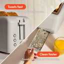 bella 4 Slice Slim Toaster, Fits-anywhere Kitchenware, 6 Setting Shade Control with Reheat & Cancel Buttons, Fits Sourdough, 10 Long Slot, Anti Jam & Auto Shutoff, 900 Watt, Oatmilk