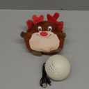 Senneny Christmas Dog Toys, Interactive Dog Toys Reindeer, Random Path Electric Automatic Moving and Rolling Dogs Toy, Motion-Activated Dog Ball with Plush Cover USB Rechargeable